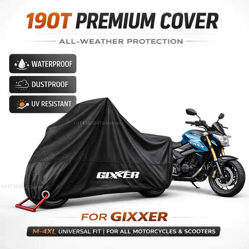 

For Gixxer 150 SF 150SF SF 250 SF250 GIXXER 155 250 2020 2021 Motorcycle Cover Waterproof Dustproof UV Protection All Season