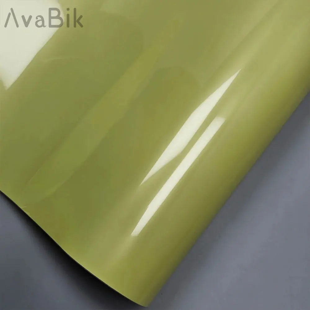 50cm*300cm High Glossy Yellowish Clouds Vinyl car Wrap Film for Vehicle Wrapping Foil PPF With Air Release Initial Low Tack Glue