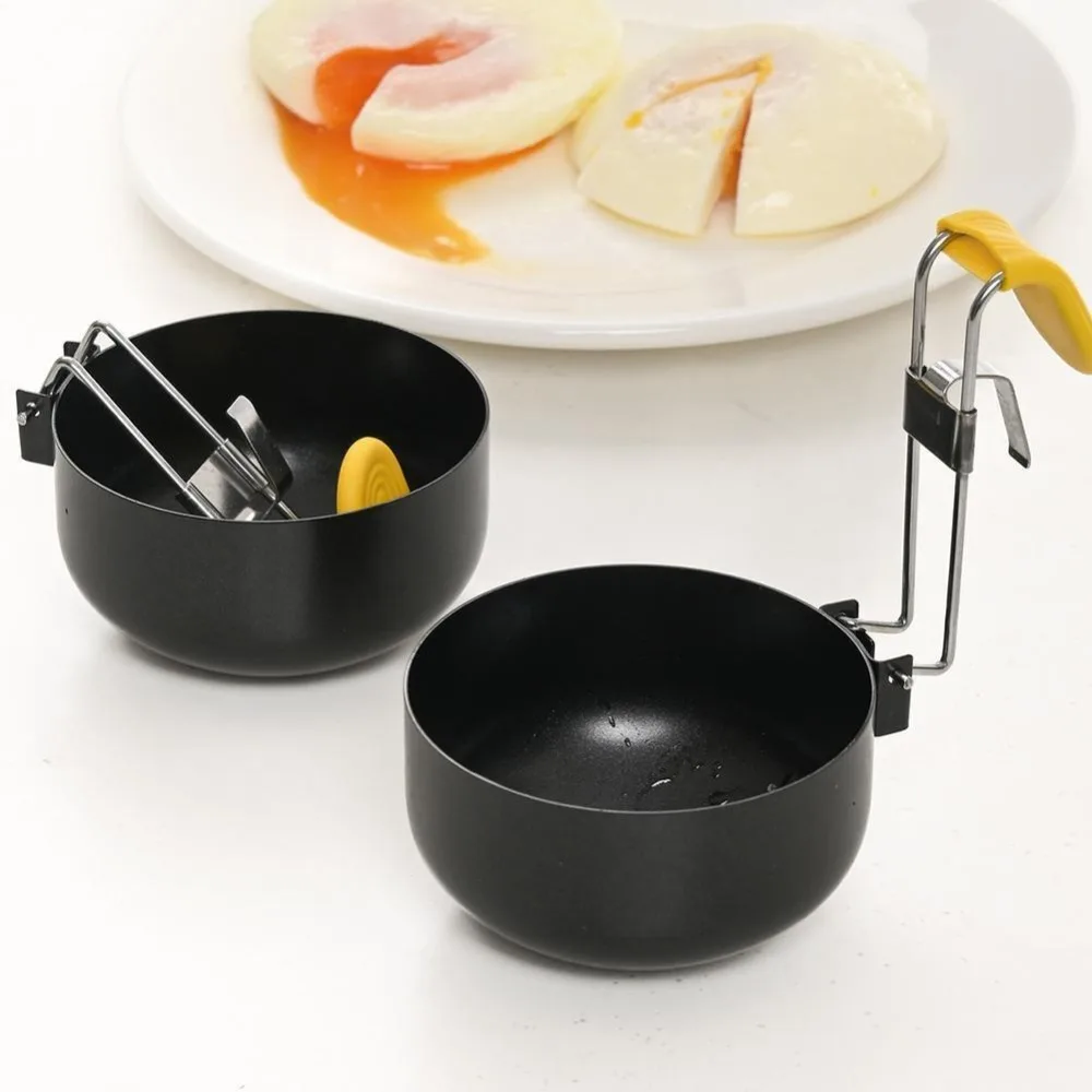 Collapsible Hanging Ear Type Egg Steamer Cooking Spoon Non-stick Anti-scald Egg Boiler Poached Egg Maker for Kitchen Tool