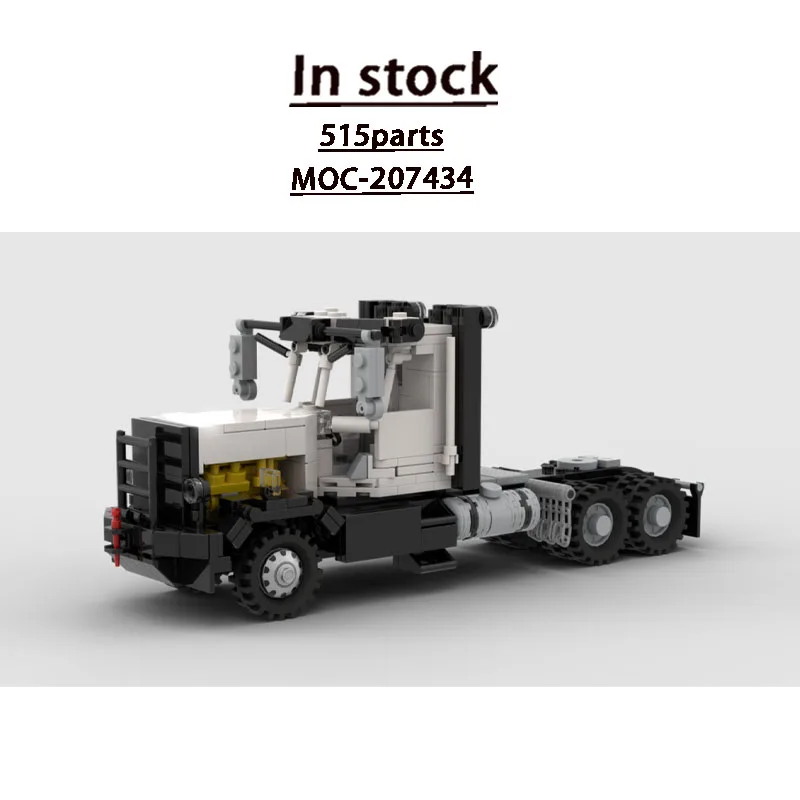 

MOC-207434 Urban Military Flathead Semi-Truck Building Block Model 515 Parts Boys' Children's Birthday Christmas Toy Gift