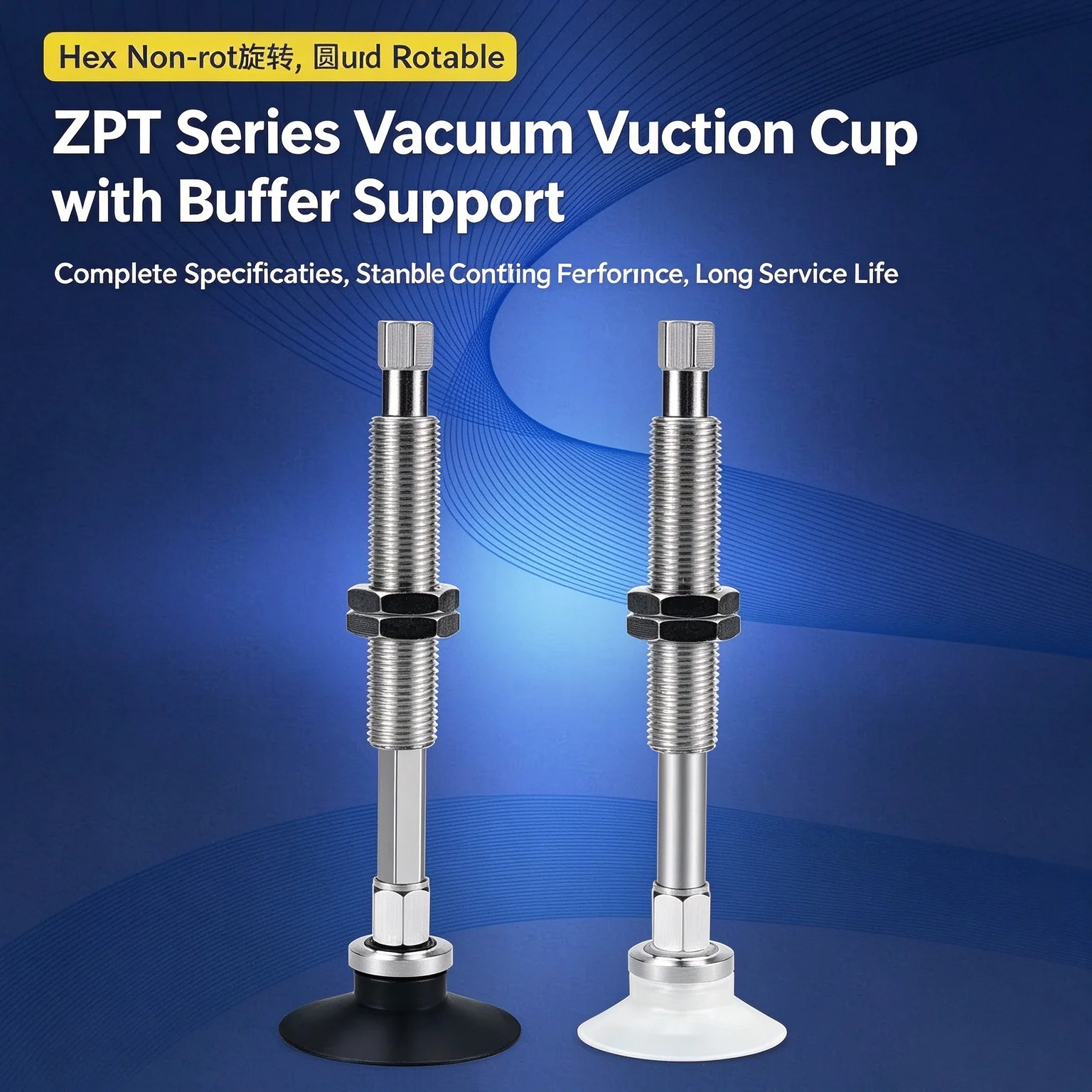 ZPT Series BNK BSK BNJ BSJ6 10 15 25-B5-A8 for Air Tools EP Industrial Vacuum Pad Suction Cup Pneumatic Buffer Fittings
