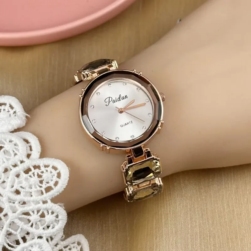 Hot Selling Diamond Studded Women's Watch Big Diamond Bracelet Strap Ladies Quartz Watch Luxury Gift Wristwatch Dropshipping