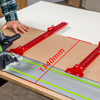 Aluminum Alloy Parallel Guide Rail System Repeatable Cuts for DIY Woodworking Tools Track Saw Rail Hand Tools Hook Upgrade OEM