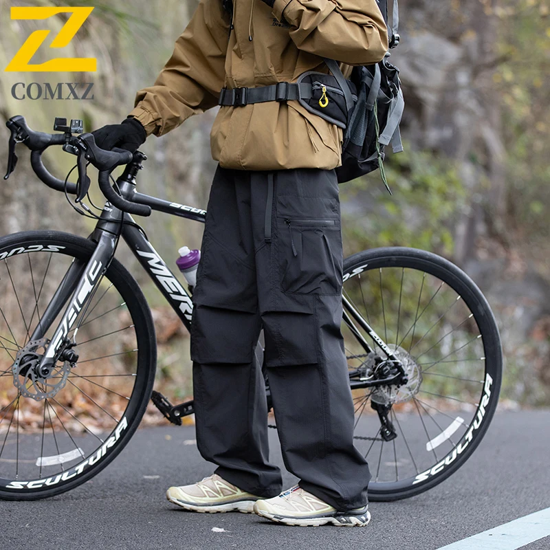 Branded Mens Cargo Pants 2025 Autumn Trendy Camping Cycling Breathable Trousers Outdoor Adventure Trekking Wear Resistant Pants
