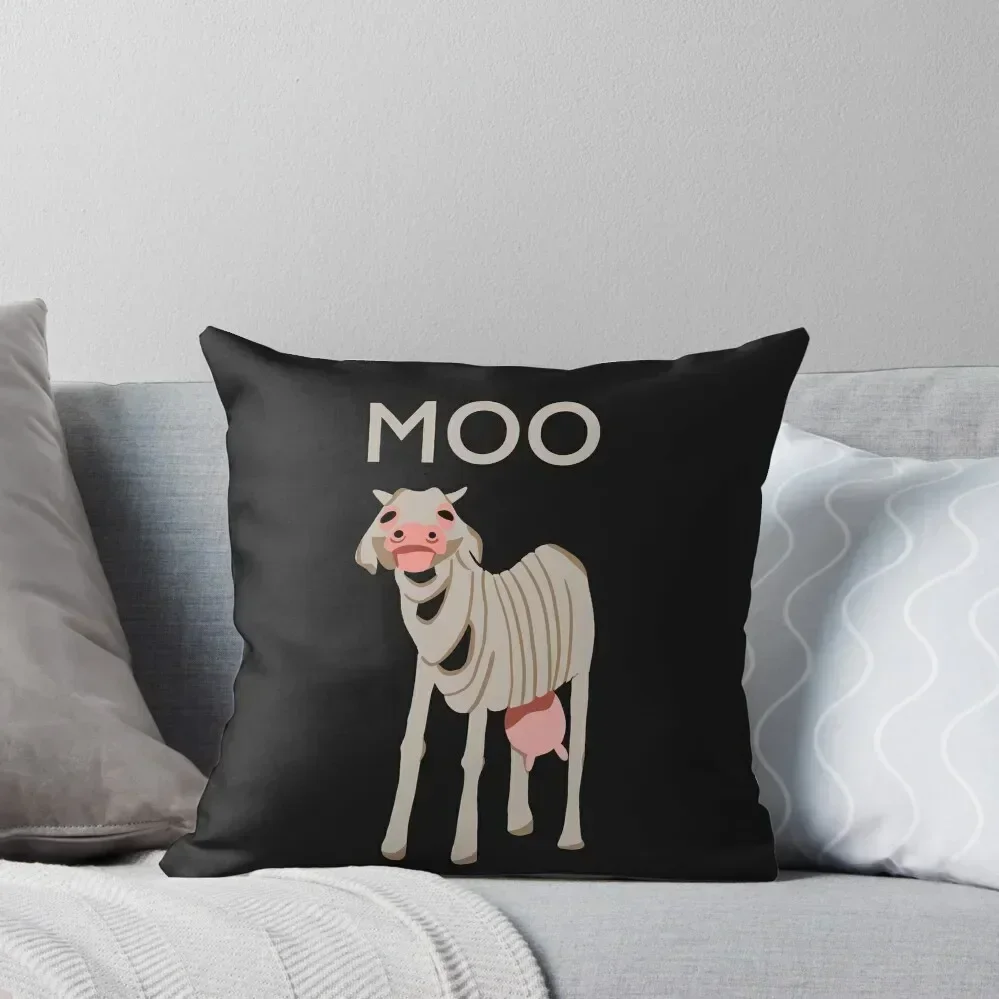 Milky White - Moo Throw Pillow Bed pillowcases New year Sofa Cushions pillow