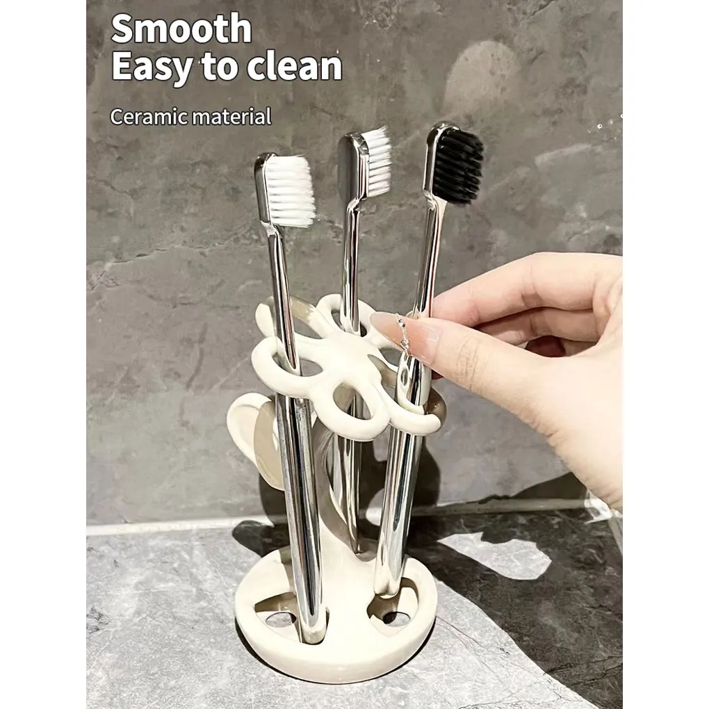 Floral Ceramic Cup For Decor Test Of Toothbrush Bathroom Holder Tooth Holder For Brushes Razors Tooth Holder Cup