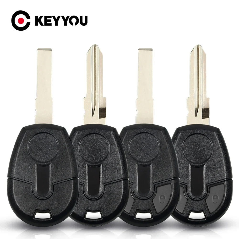 KEYYOU 5PCS For Fiat Positron EX300 Replacement Transponder Chip Key SIP22 GT15R Remote Control Car Key Shell Case Housing Cover