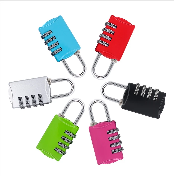 4-digits Code Lock  Outdoor Travel Anti-theft Code Lock Gym Code Lock Waterproof Padlock Combination Lock for Travel Luggage