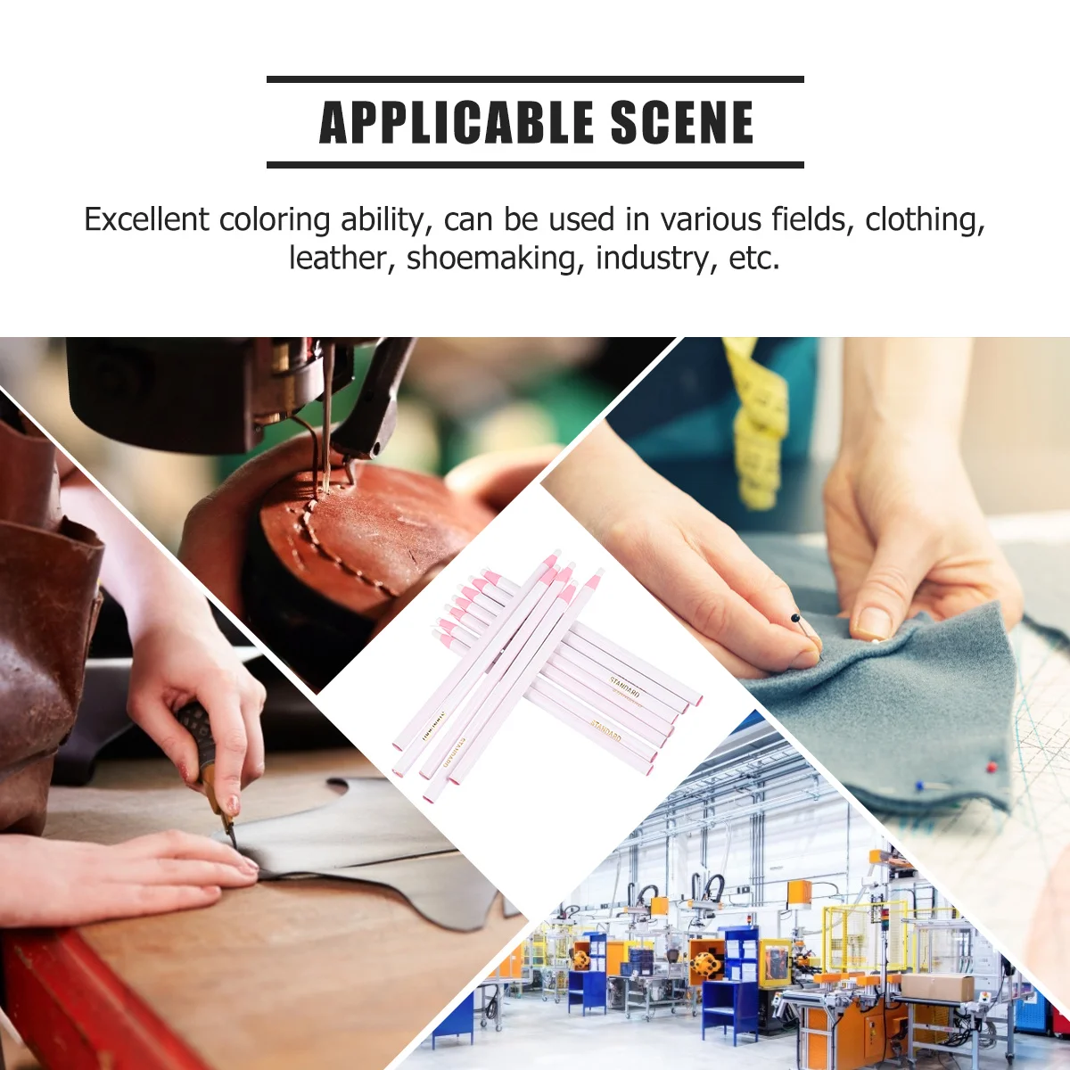 

1 Box Peel-Off Bright Color Pack Multi-Purpose Marker for Sewing Clothing Wood Paper Glass Pottery Drawing