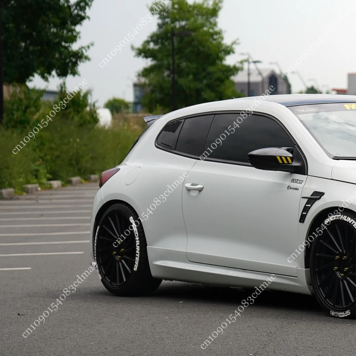 Car Side Window Louver Scoop Cover Vent For Volkswagen Scirocco 2008-2017 TDI TSI R R-Line GTS Spoiler Decorative Shutter Trim
