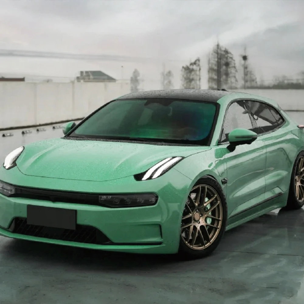 Vinilo Adhesivo Verde Platino Orenti para Envoltura de Coches, Película de PVC para Cambio de Color, Adhesivo sin Burbujas, Vinilo Decorativo para Automóviles