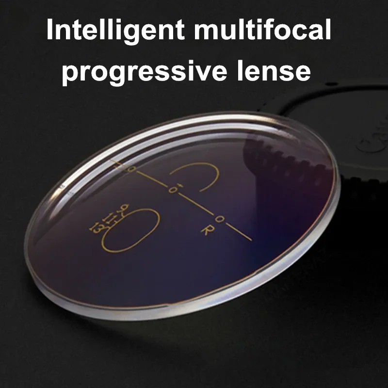 Progressive multi-focal lenses 1.56 1.61and 1.67 aspherical plating green film myopia high molecular lenses for 2pcs