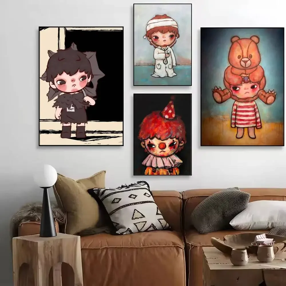 Anime Cartoons H-H-HIRONOS Manga Posters HD Print Vintage Wall Art Decor for Home Study Room