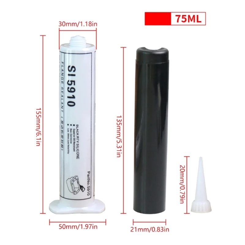 Afdichtingslijm Sterk klevende lijm Reparatiepasta's voor apparatuur Hoge temperatuur afdichting