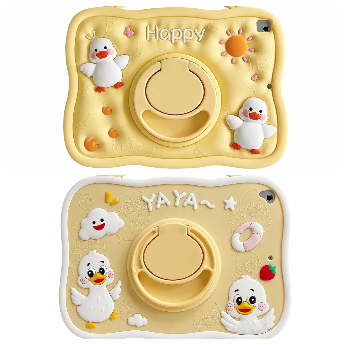 

Adorable Cartoon Sun Duck Tablet Protective Case For IPad 10.2 7th 8th 9th 10th Gen Air 3 4 5 10.9 Pro 11 12.9 inch Mini 6 7