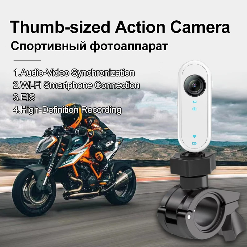 

​Action Camera 1080P WIFI EIS Long Battery Life Meeting Recording Sports Motorcycle Driving Recorder 128GB Memory Card​
