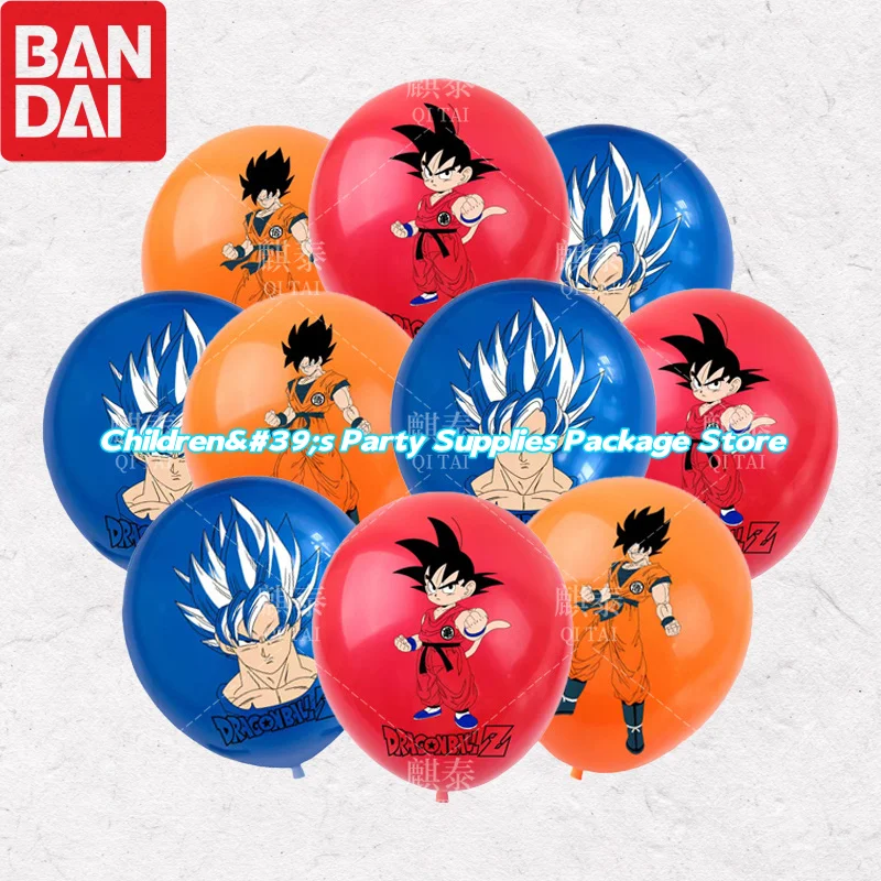 

3/6/18pcs Bandai 12 Inch Dragon Ball Cartoon Anime Balloon Set,latex Balloons,for Children's Festival Parties,party Decorations
