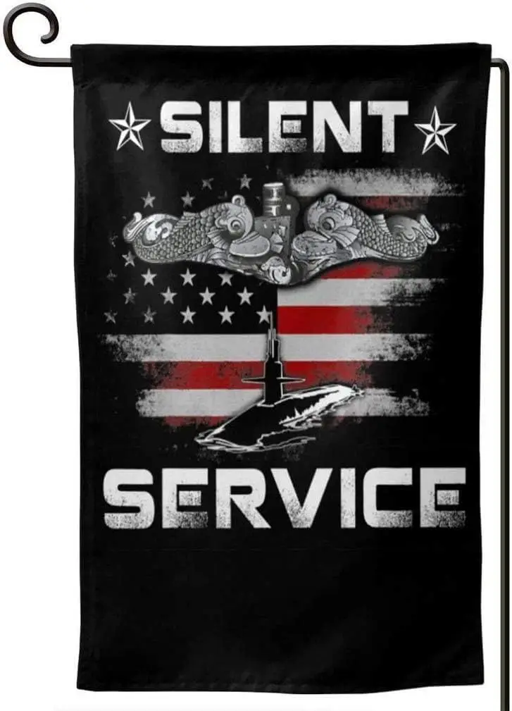 Us Navy Submarine Silent Service Flag Built for Outdoor Use America Flags Garden Yard Flag Custom Double Sided