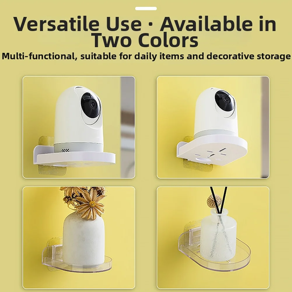 For Nursery For Office Desk Baby Monitor Mount No Drill Wall Mount For Cameras Thickened Acrylic Rounded Safety Edges