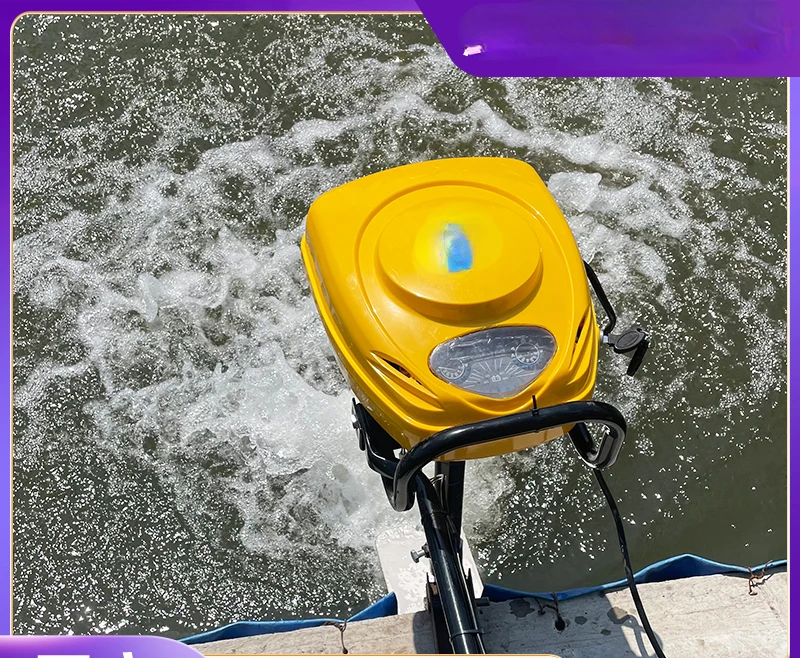 48V Brushless Marine Electric Propulsion Paddle Hanging Machine Small Boat Canoe Rubber Boat Propeller Motor Outboard Machine