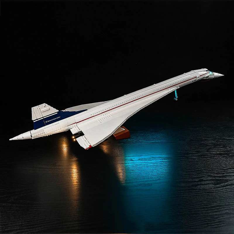 DIY LED Light Kit For LEGO 10318 Concorde (Only LED Light,Without Blocks Model)