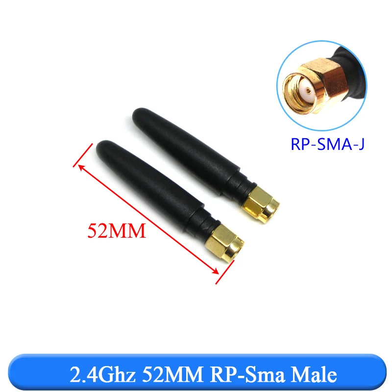 2PCS 2.4Ghz 3dbi WIFI Antenna 2.4G RP SMA Male Universal Antennas Amplifier WLAN Router Antenne Booster 2400-2500mhz