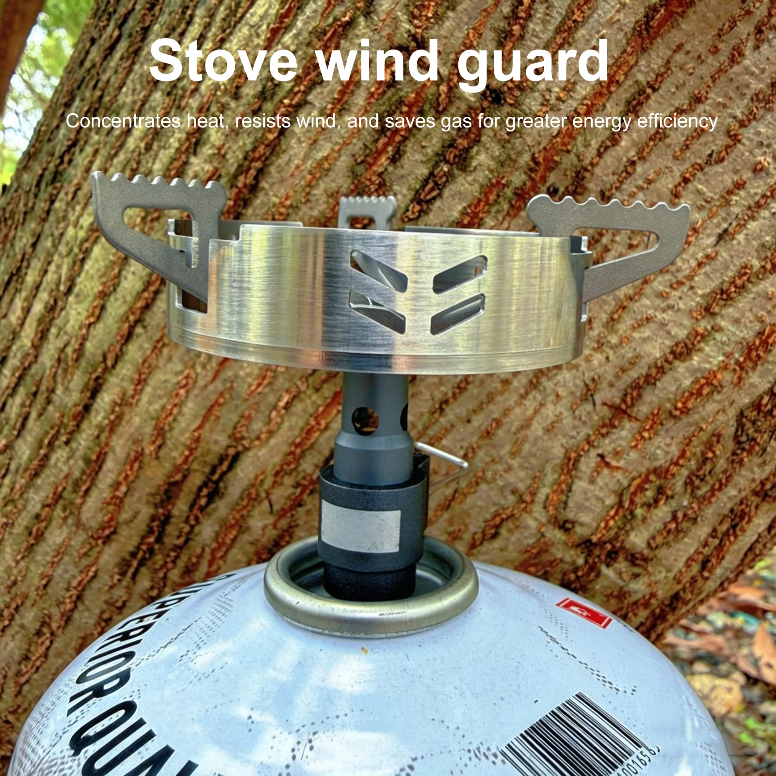 Outdoor Gas Wind Shield Stainless Steel Windproof Ring Camping Stove Support Rack for SOTO Spider Stove ST310 Brothers BRS3000T