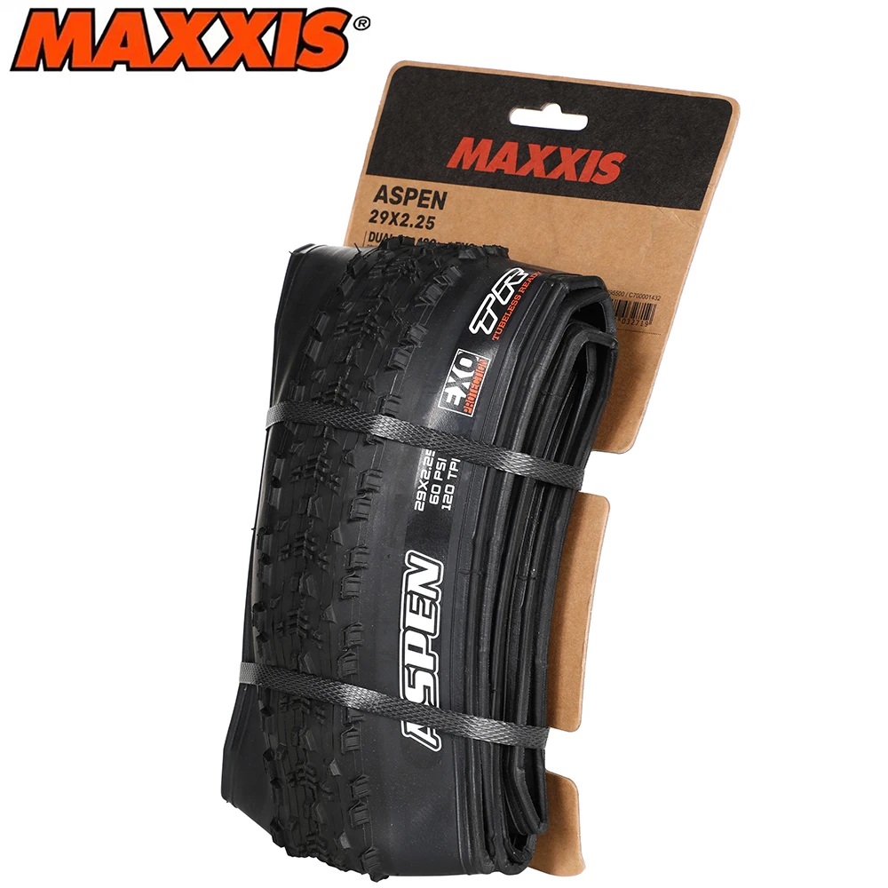 MAXXIS ASPEN Fahrradreifen, zusammenklappbar, pannensicher, schlauchlos, Fahrradreifen 29 x 2,1 29 x 2,25/2,4 Mountain Original XC Offroad-Fahrradreifen – Detail 4