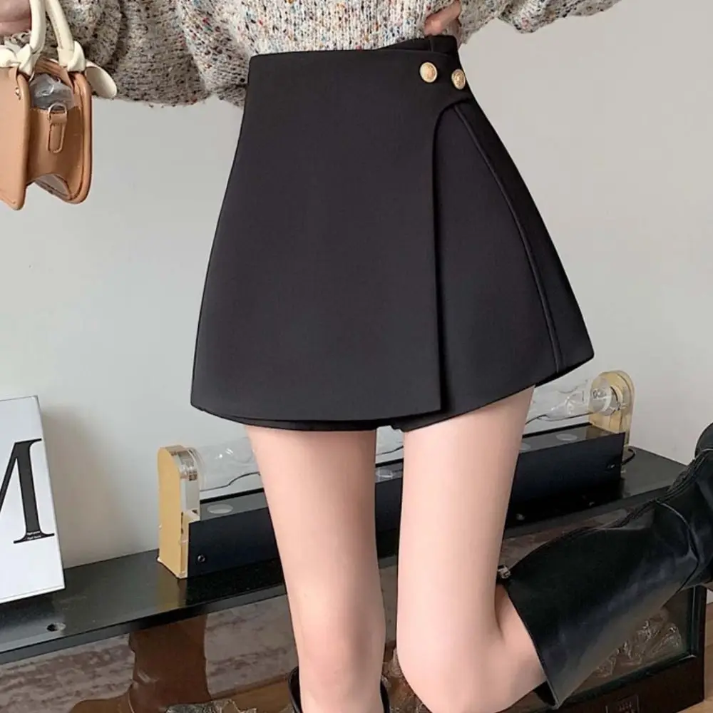 

Asymmetrical A-line Fake Two-piece Shorts High Waist Large Size Golf Sports Mini Skirt Shorts Y2K Slim Fit