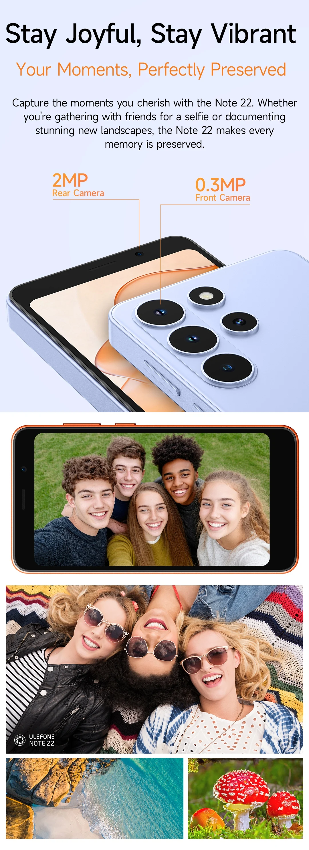 【World Premiere】Ulefone Note 22 Mini 5.0" Smartphone Android 16 Removable Battery Mobile Phone Dual SIM Standby Global Version