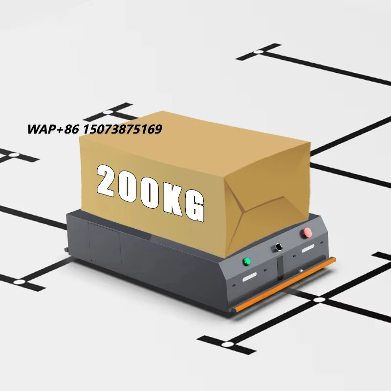 Smart 200kg Load Capacity Agv Robot Warehouse Logistics Remote Controlled Automatic Handling Chassis Material Transport System