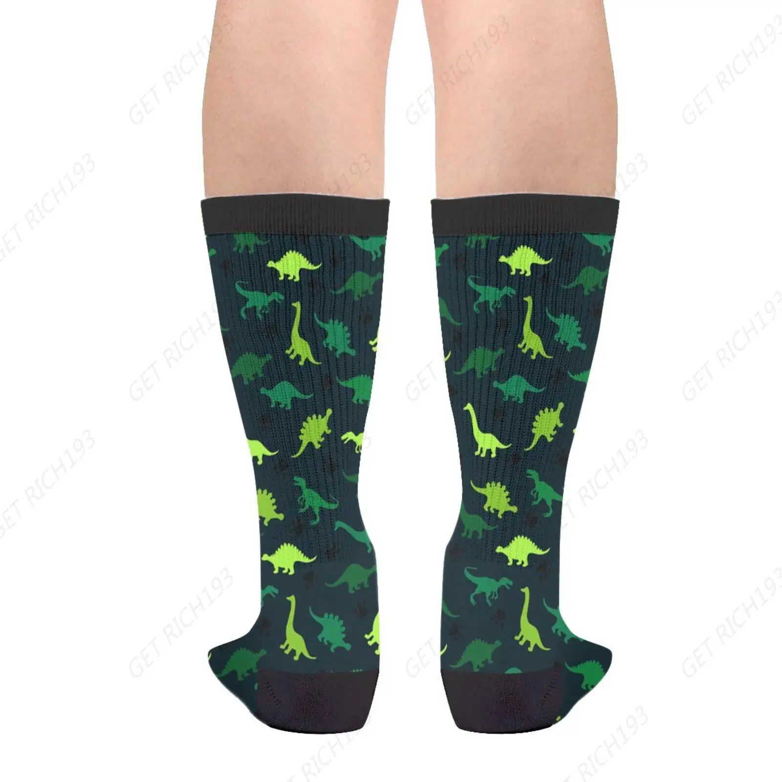 Animal Wild Novelty Fun Crew Socks Fashion Comfortable Men'S And Women'S Crazy Dress Socks