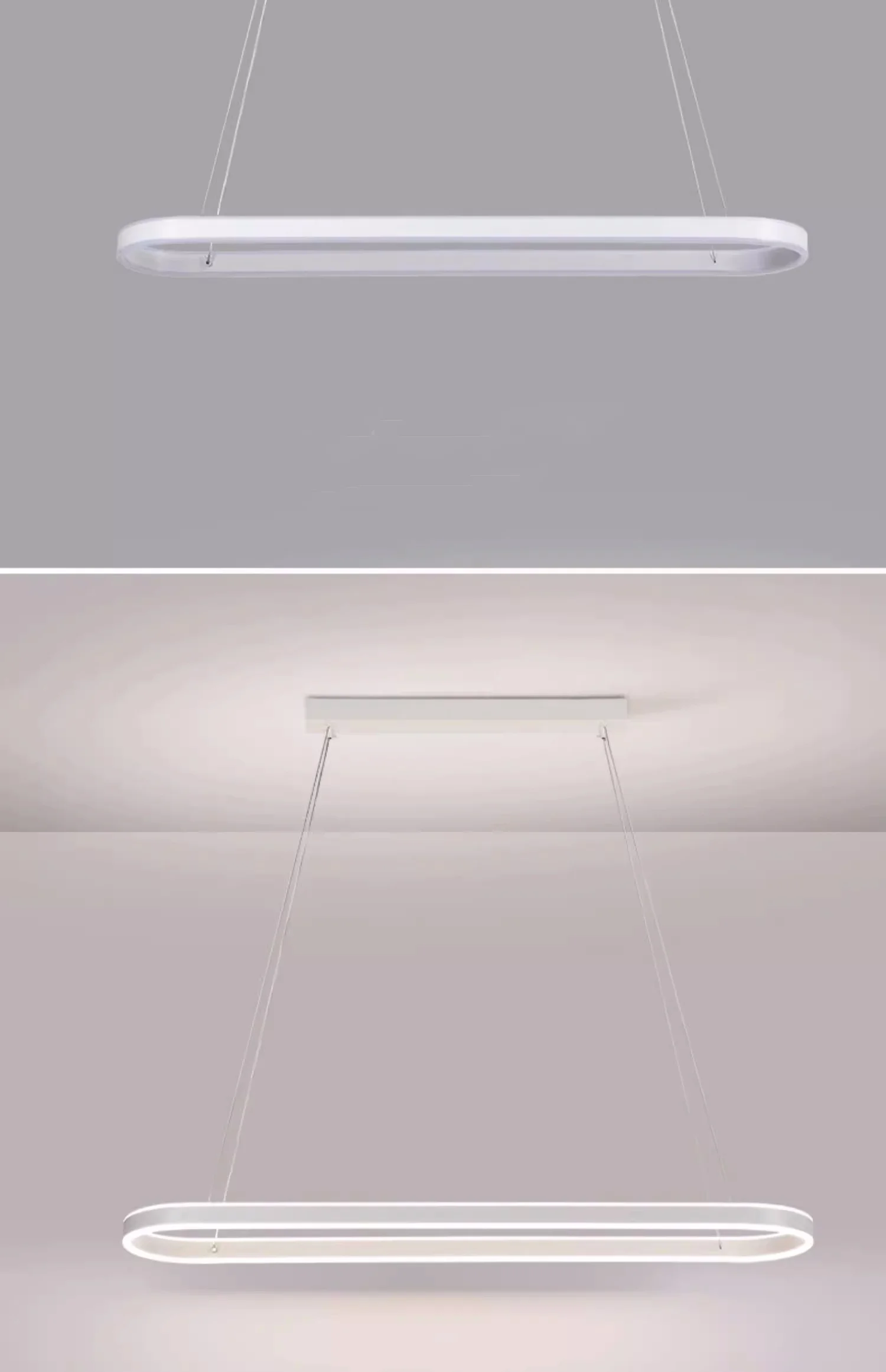 Nordic Minimalism Oval LED Pendant Light