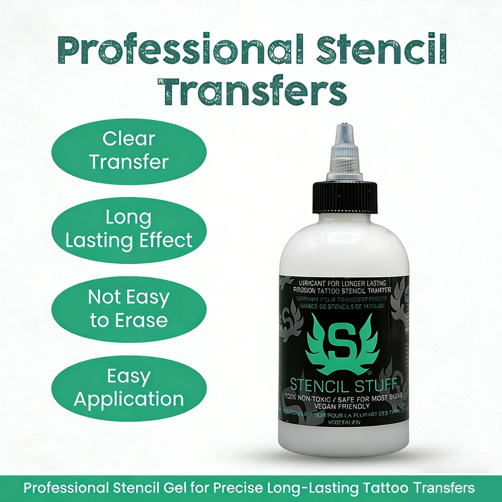 30/120/250ML Tattoo Transfer Gel Stencil Solution Thermal Copier Cream Long Lasting Clear Stencil Stuff Tattoo Accessories