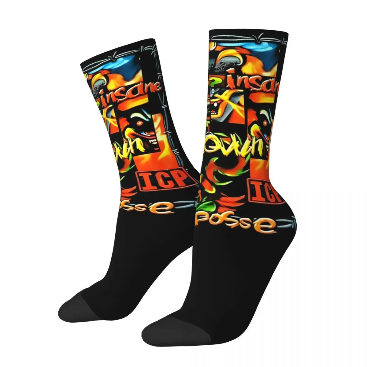 Happy Funny Male Men Socks Crazy Insane Clown Posse Sock ICP Violent J Shaggy 2 Dope Sport Women's Socks Spring Summer Autumn