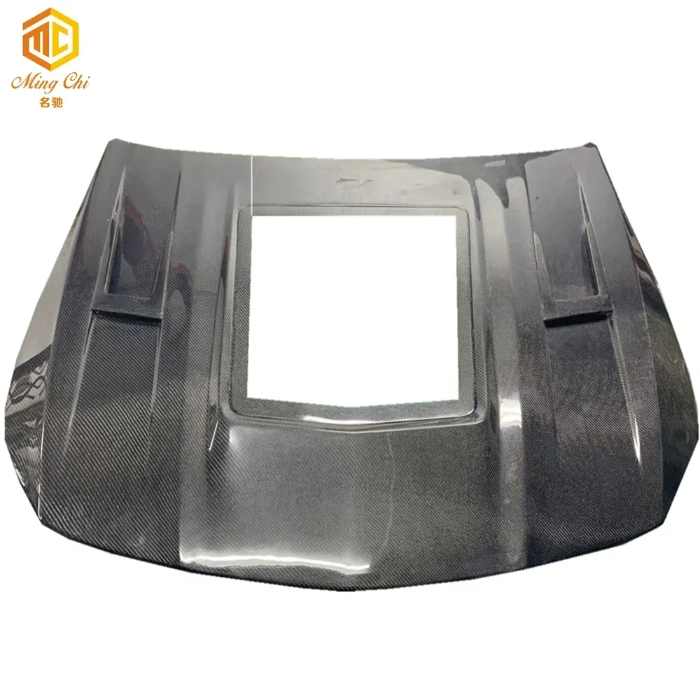 

Best selling CLA45 transparent glass style carbon fiber engine bonnet hood for Bz CLA45 AMG CLA200 CLA180 CLA250 W117