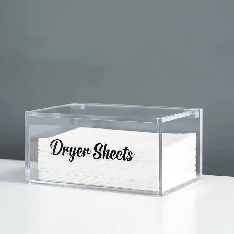 

1 Piece Acrylic Transparent Dry Tissue Box Flip Dispenser Storage Box Bathroom Kitchen Toilet Paper