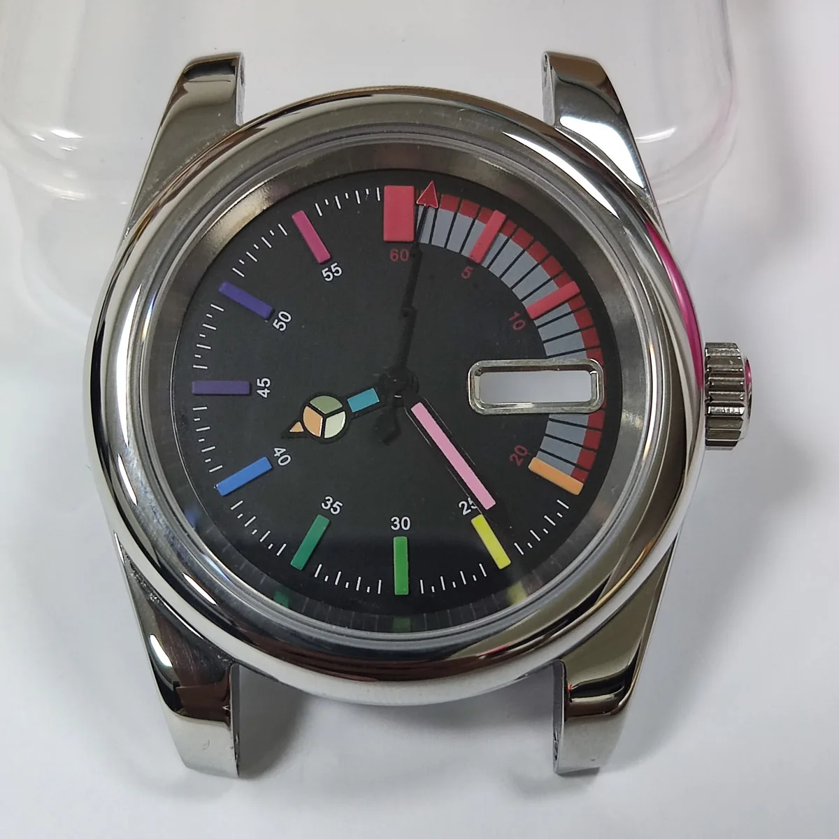 39 мм чехол nh35, чехол с пользовательским логотипом nh36, чехол с радужным циферблатом NH35, чехол для часов nh35/36, движение, аксессуары, детали