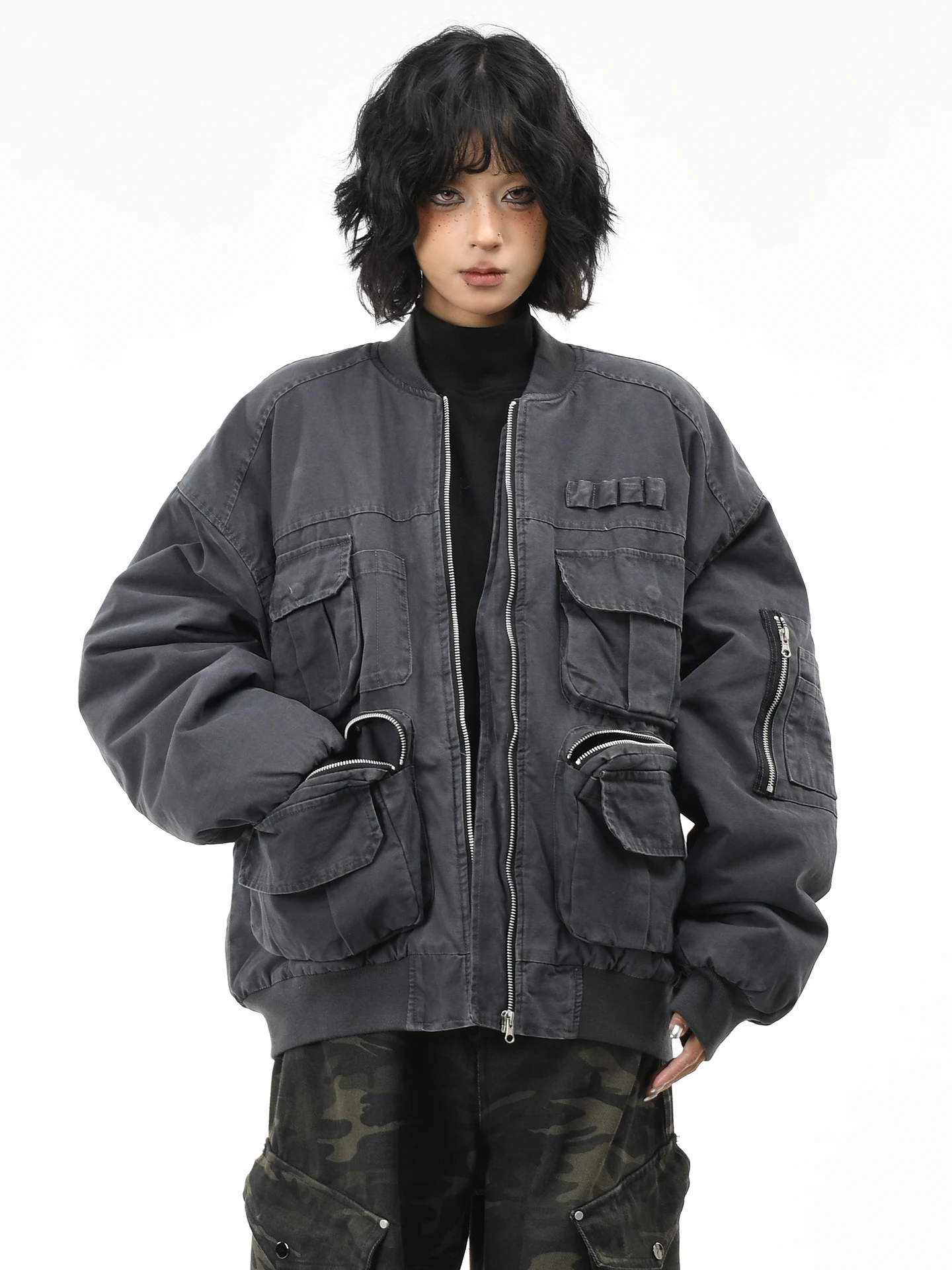 

Оригинальная американская ретро-куртка OV из хлопка с большими карманами для мужчин и женщин, свободного кроя, теплая зимняя куртка с наполнителем из полиэстера