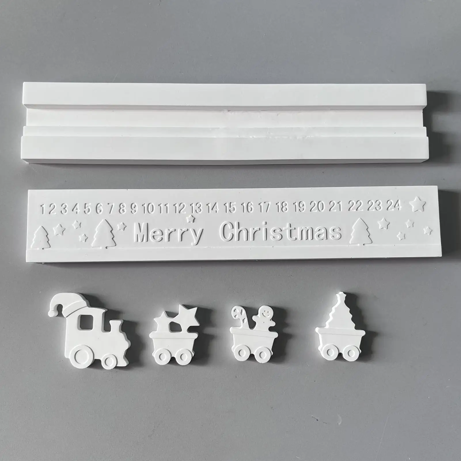 Crafting Silicone Mold Silicone Crafting Mold For 24-Day Christmas Countdown Epoxy Resin Decoration Making Tool For Winter