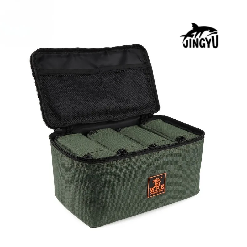 

Fishing Tackle Bag Water-resistant Fishing Lure Reel Storage Bag Fishing Gear Accessories Carry Bag Case
