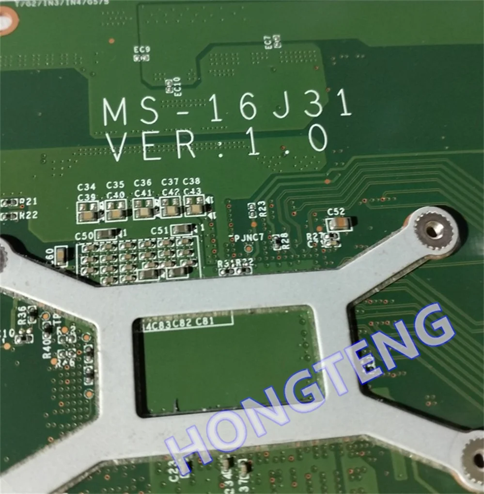 MS-16J31 genuíno para msi gp62 2qe leopardo gp72 MS-17931 placa-mãe do portátil com I7-5700HQ e 940m teste ok
