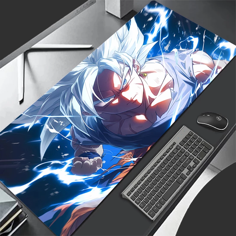 Gaming Mouse Pad Computer Cool Goku Desk Mat Anime Dragon Balls Table Keyboard Pad Laptop Rubber Non-slip Back Mousepad Cushion