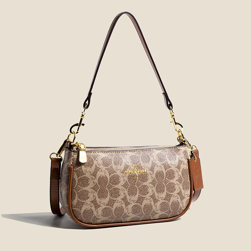 High-End-Unterarm-Umhängetasche für Damen, klassische Vintage-Damen-Umhängetasche, elegante Designer-Umhängetasche aus Leder für Damen