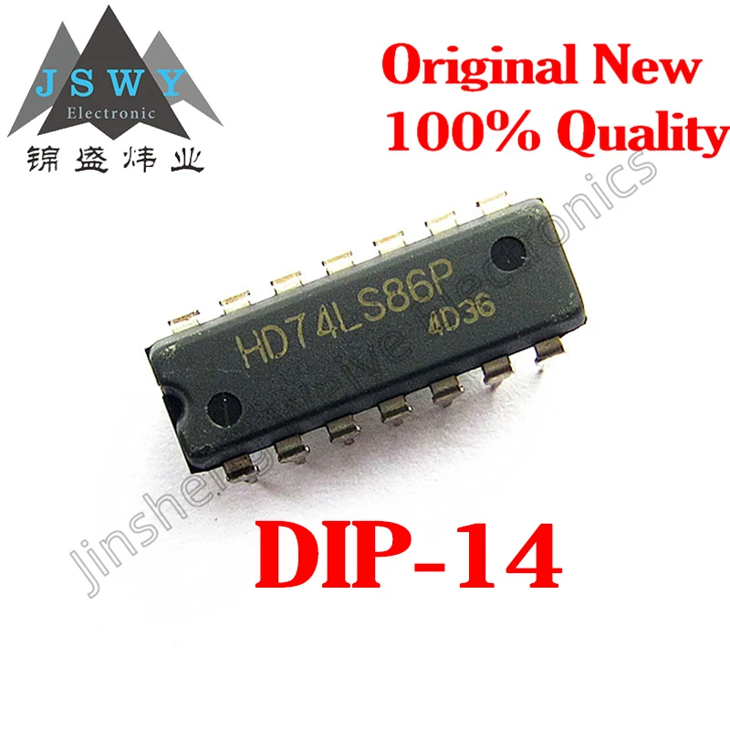 

(10/50PCS) HD74LS86P HD74LS86 DIP-14 Original Authentic Quad 2 Input XOR Gate Logic Chip In Stock Fast Shipping