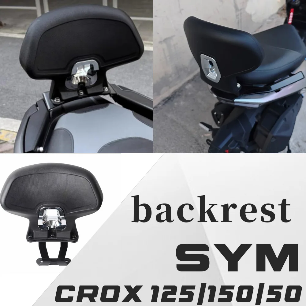 Respaldo de pasajero, respaldo trasero y portaequipajes trasero para SYM Crox 125 / Crox 150 / Crox 50