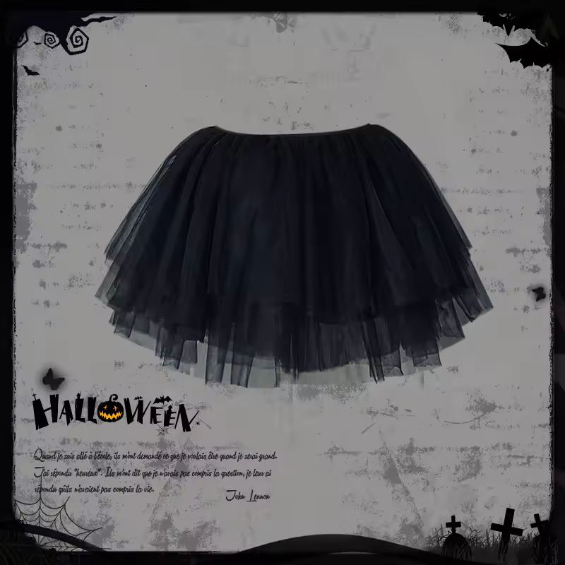 Ultra Short Petticoats Lolita Cosplay Crinoline Lady Girls Underskirt  Petticoat for Party White Black Ballet Dance Skirt Tutu - Image 7