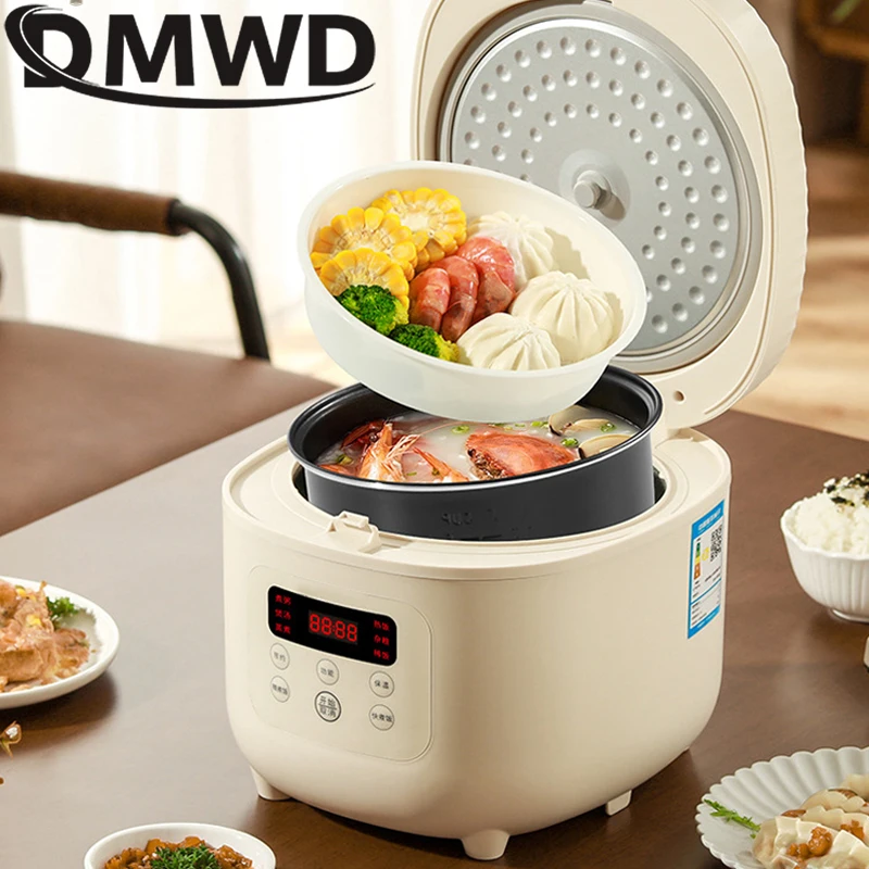 3L Electric Rice Cooker Intelligent Automatic Multicooker Soup Stew Pot 1-4 People Porridge Cooking Machine Food Steamer Warmer