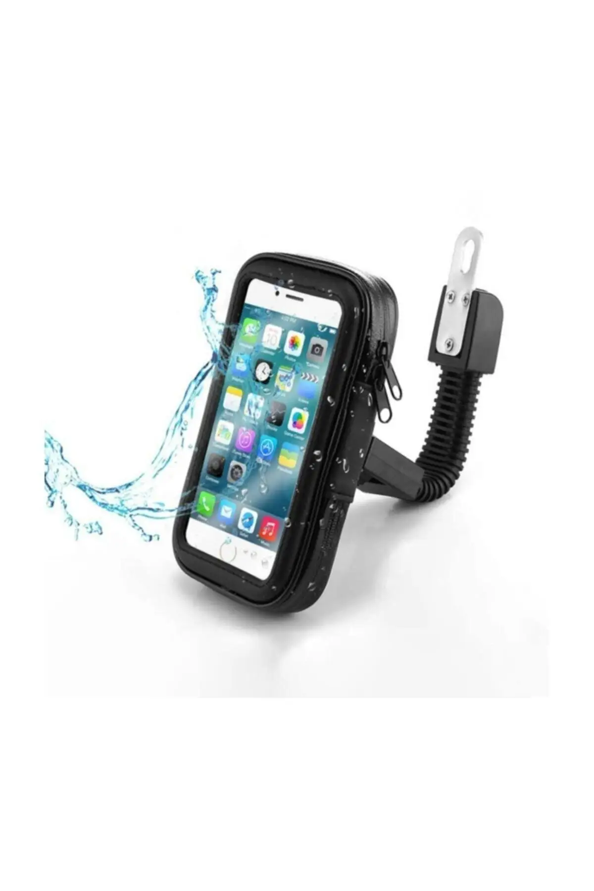 Motorcycle Bicycle Phone Holder Waterproof Medium Mirror Linked