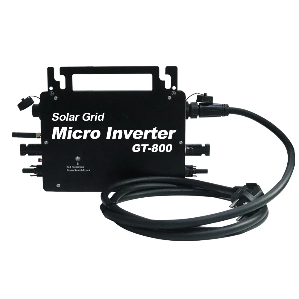 inversor gt micro grid mppt 800w wi fi monitor remoto ip66 impermeavel dc 1850v a ac 230v 5060hz conversor solar pv 01